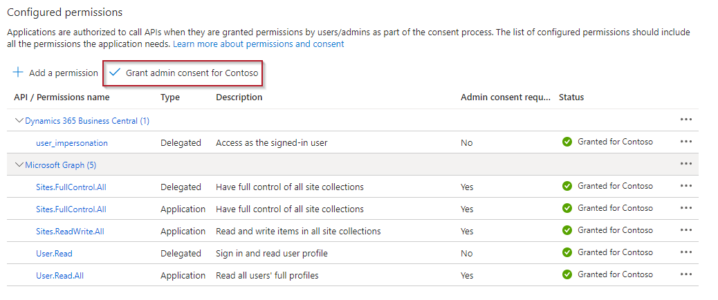 Admingenehmigung erteilen