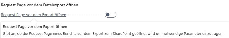 Request Page öffnen