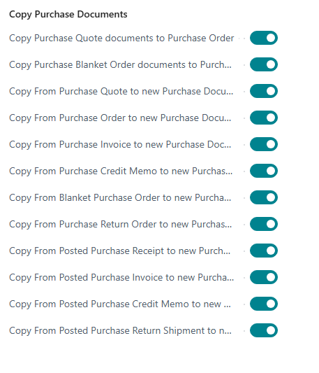 Copy purchasing documents