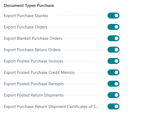 Document Types Purchase