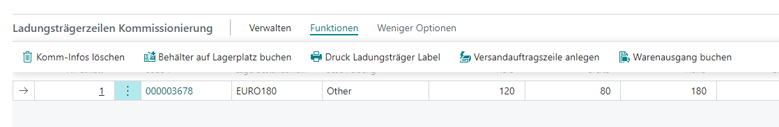 Posting individual Load Carriers in the picking document