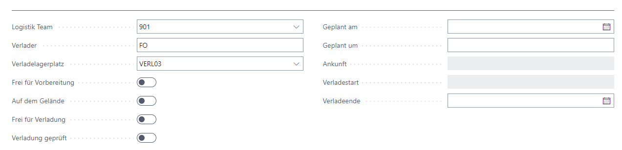Load carrier has been assigned and receives a new state