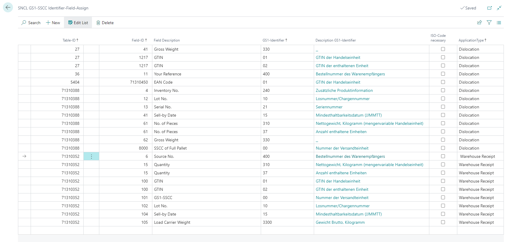 Example of a GS1-SSCC Identifier-Field-Assign